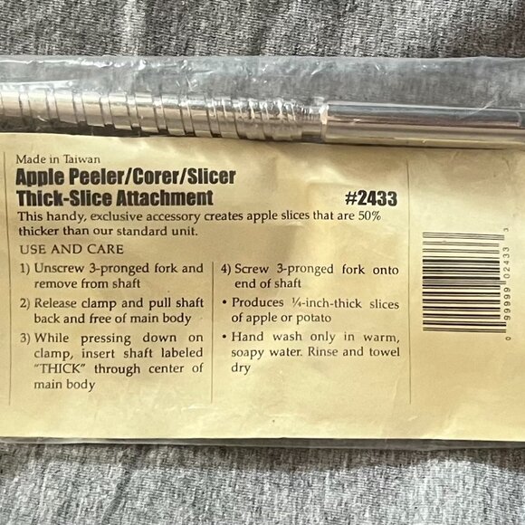 Pampered Chef Apple Peeler Thick Slice Attachment #2433 - Picture 1 of 8